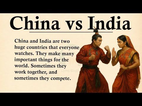 China vs India || 🗺️Learn English Through Story Level 3 || Graded Reader 🎧