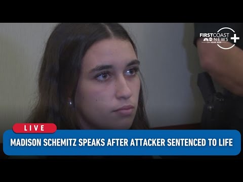 Live | Madison Schemitz speaks after her attacker was sentenced to life in prison