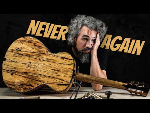 I Tried Building a $30,000 Acoustic Guitar From Ultra-Rare Wood... It Almost Ruined Me.