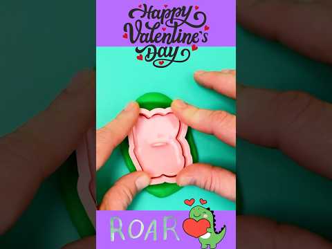 Valentine’s Day Crafts Playdough Video #Playdoh #Crafts #ValentineCraft
