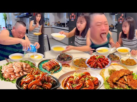 惡作劇老公：蠢老公居然在我碗裡放芥末，我偷偷給他塞回去，他被辣哭了【胖嫂美食】