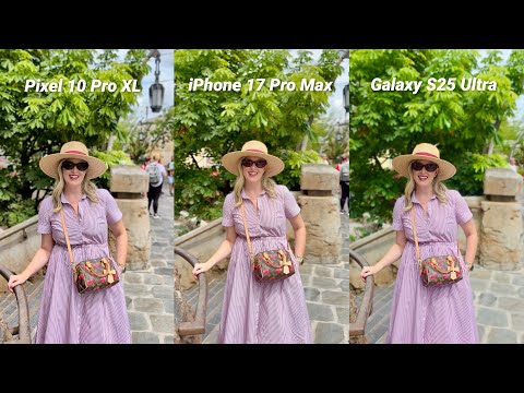 iPhone 17 Pro Max vs Galaxy S25 Ultra vs Pixel 10 Pro XL Camera Video Test Comparison
