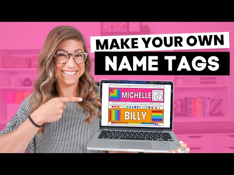 How to Make Student Name Tags in GOOGLE SLIDES | Tutorial for Teachers