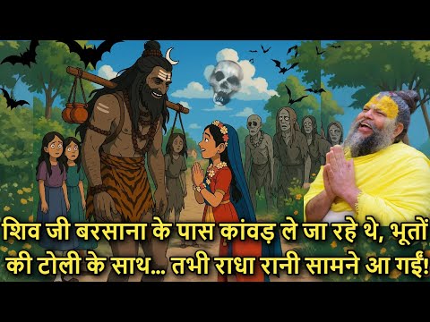 😱 Shiv Ji Kanwad Le Ja Rahe The 🪔 Bhooton Ki Toli Ke Saath… Tabhi Radha Rani 🌸 Saamne Aa Gayi!