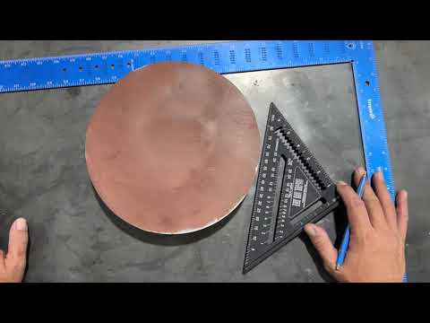 Trades Math - Find The Center Of A Circle Using Squares