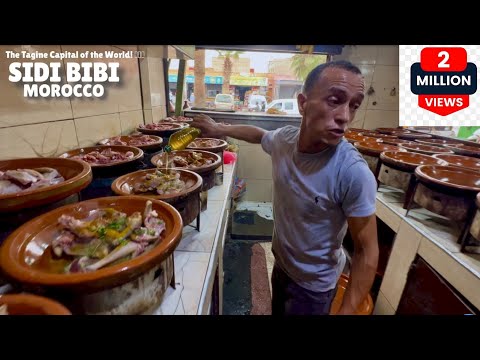 "Sidi Bibi, Morocco: The Tagine Capital of the World! 🇲🇦🔥 Moroccan Street Food”