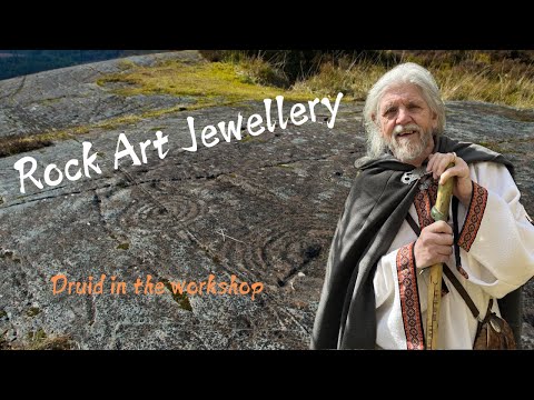 Rock Art Jewellery, the Druid in the workshop