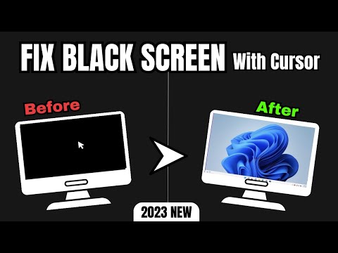 How to Fix BLACK SCREEN With Cursor Windows 10/11 (Quick FIX)