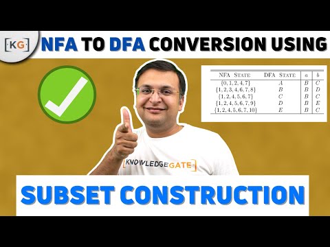3.11 NFA to DFA Conversion | Convert NFA to DFA | Subset Construction | Theory of Computation
