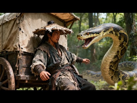 功夫電影！大蛇襲擊在劫難逃，馬夫是深藏不露的功夫高手！ 💥 #中国电视剧 #KungFu #Martial Arts Movies