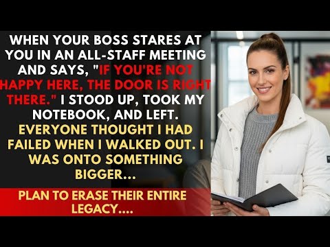 Boss Said, "If You're Not Happy With The Salary, The Door Is Open." I Walked Out With A Plan