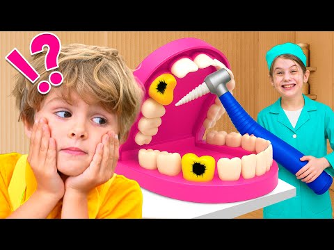 Eva dan Teman-temannya bermain di rumah sakit kardus