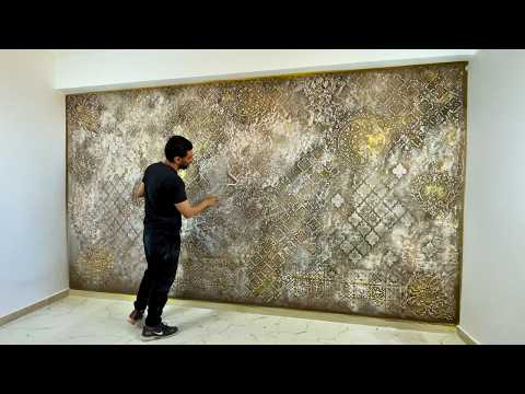 Incredible creativity: transform a wall into an amazing antique decor! 🔥