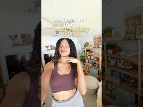 cozy hobby room activities🤎 #cozyhobbies #hobbies #nook