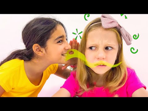 Nastya teaches her friend to take care of her appearance