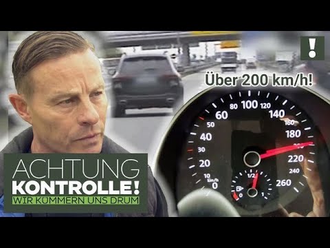 Mercedes heizt über AUTOBAHN! 😱 Riskanter Fahrstil! | Achtung Kontrolle | Kabel Eins