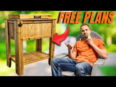 Easy DIY Standing Cooler Box | How to Build a Standing Cooler | FREE PLANS
