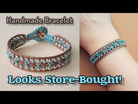 DIY Stunning Beaded Macrame Bracelet | Looks Totally Store-Bought‼️