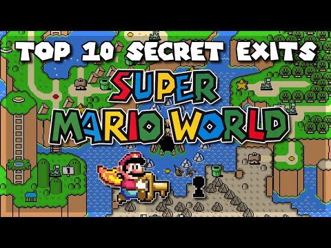 TOP 10 Secret Exits in Super Mario World | Super Nintendo [Original SNES Capture]