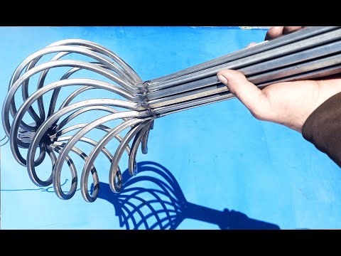 ГНЕМ ТРУБУ В КОРЗИНКУ! Самоделка БЕЗ станков. Холодная ковка СВОИМИ РУКАМИ!