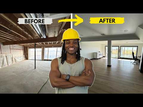 Transforming an unfinished basement into my NEW home office & studio! | Part 1