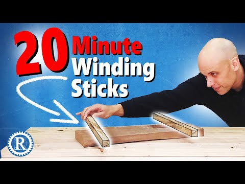Winding Sticks don't have to be perfect!! Make this fast set from pine.