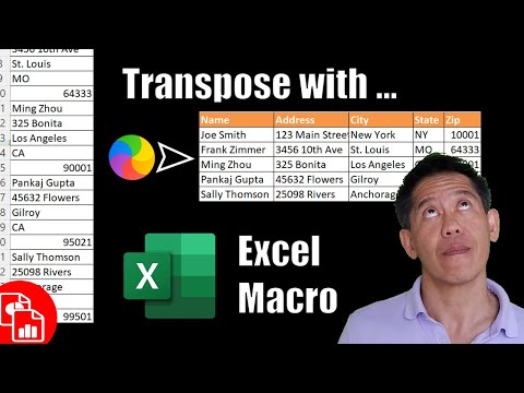 Transpose One Column Into Multiple Columns with Excel Macro