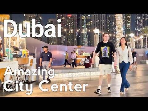 Dubai [4K] Amazing Burj Khalifa, City Center Walking Tour 🇦🇪