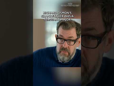 Richard Osmon's grandfather was a sergeant major 🌳 #whodoyouthinkyouare #richardosmon #genealogy