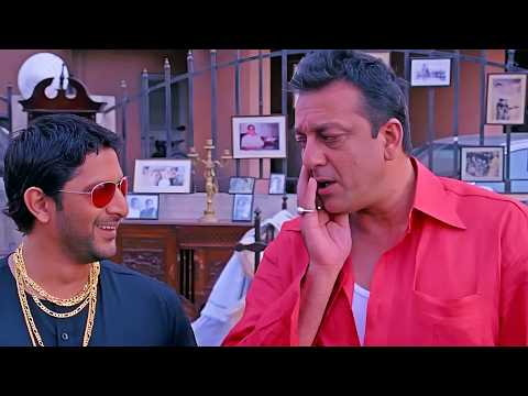 बापू बोला दुश्मन बाएं गाल पे मारे तो दायां गाल आगे करने का  | Lage Raho Munna Bhai | Comedy Scene