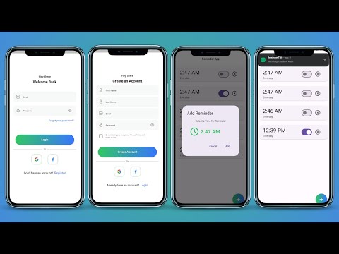 Complete Reminder App with Notifications In Flutter & Firebase Tutorial