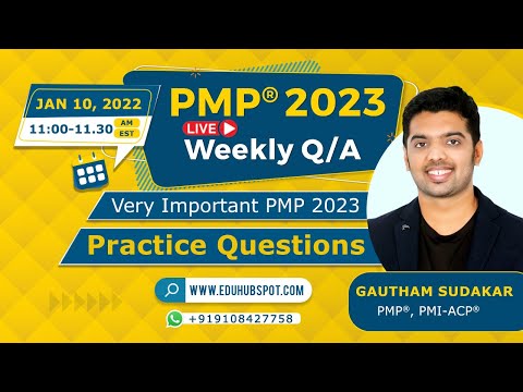 PMP 2023 Live Questions and Answers (Jan 10 - 2023 with Team EduHubSpot)