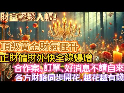 財富輕鬆入帳！｜頂級黃金財氣狂升｜正財偏財外快全線爆增｜合作案訂單好消息不請自來｜各方財路同步開花越花越有錢｜吸引力法則調頻能量音樂