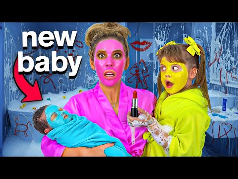 Night Routine with New Baby Before School