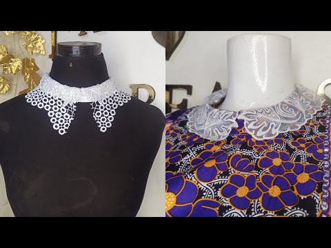 How to make a FANCY LACE COLLAR | DIY LACE COLLAR DESIGN