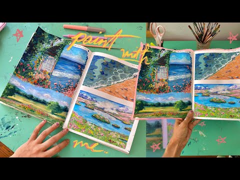 painting more Ghibli scenes & cottage-core dream (gouache)🌱🤓 \\ Jim Reno