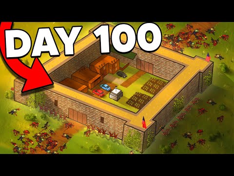I Spent 100 DAYS in a FORTRESS in Project Zomboid