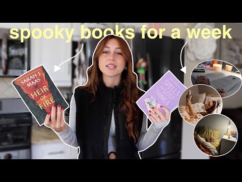 reading spooky *fall* books for a week 🍂🧙🏼‍♀️🤎
