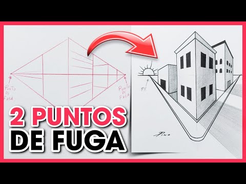 APRENDE a DIBUJAR con 2 PUNTOS DE FUGA - Paisaje Urbano