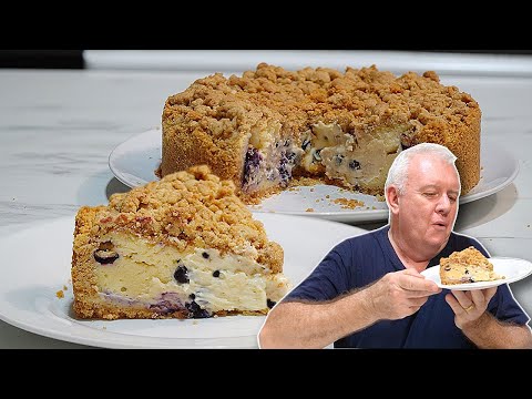 BLUEBERRY Cream CHEESE Crumb Cake