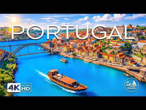 [4K] Portugal 🇵🇹 Stunning Atlantic Coast, Historic Cities & Golden Beaches | Aerial Views