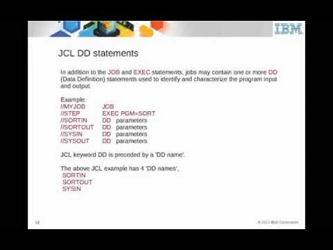 IBM Academic Initiative z/OS Job Control Language (JCL) - Unit 06