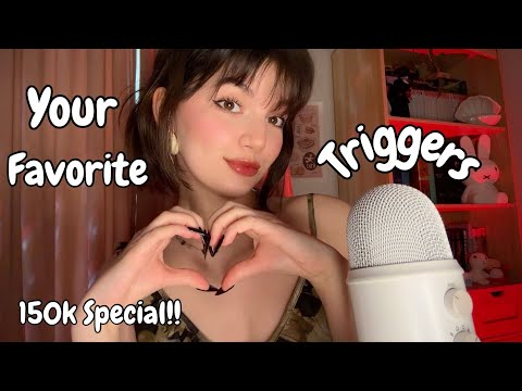 ASMR | All Your Favorite Fast & Aggressive Triggers (Mic Triggers, Mouth Sounds, +) 150k Special!
