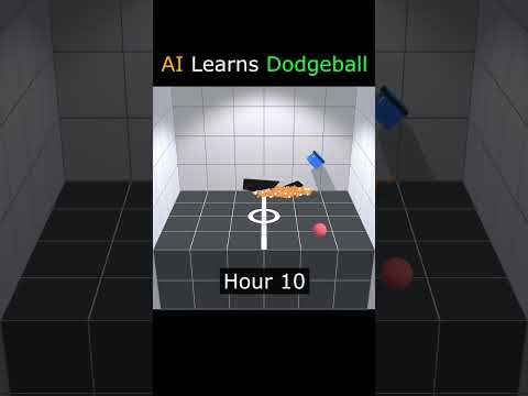 AI Learns to Play Dodgeball!  #ai #deeplearning #aiwarehouse