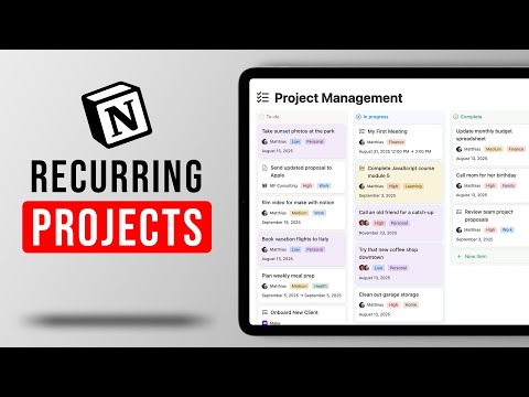 How To Set Up Recurring Projects In Notion (3 Methods)