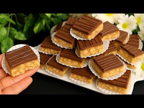 You must try this No-Bake Peanut Dessert! No Oven! No Flour! No Eggs! They Disappear in 1 Minute!