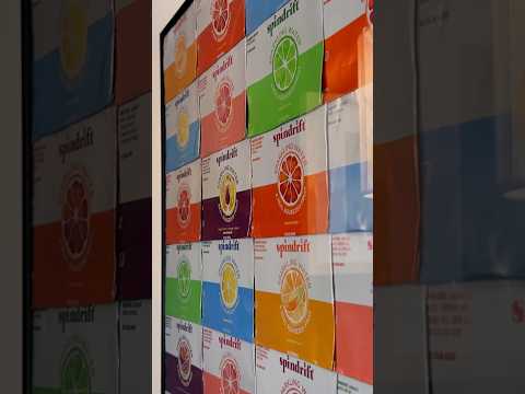 Upcycle Spindrift Can Wall Art #diy #diycrafts #diyhomedecor