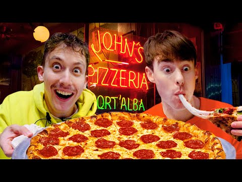 Two Brits try New York Pizza for the first time!!