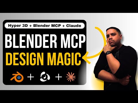 Blender MCP Tutorial (Claude MCP) + Hyper3D: Generate Cinematic 3D Scenes Fast