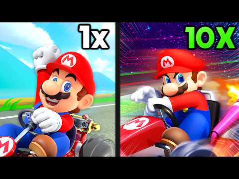 Every Track The Game Gets FASTER (Mario Kart 8 Deluxe)